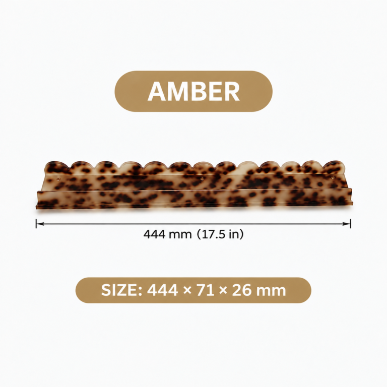 Amber Magnetic Wave Mahjong Rack Set of 4 – 17.5 in English size guide
