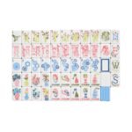 Blue Garden Double-Sided Acrylic American Mahjong Tile Set