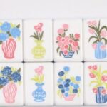 Blue Garden Double-Sided Acrylic American Mahjong Tile Set product detail