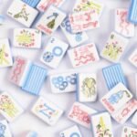 Blue Garden Double-Sided Acrylic American Mahjong Tile Set product detail