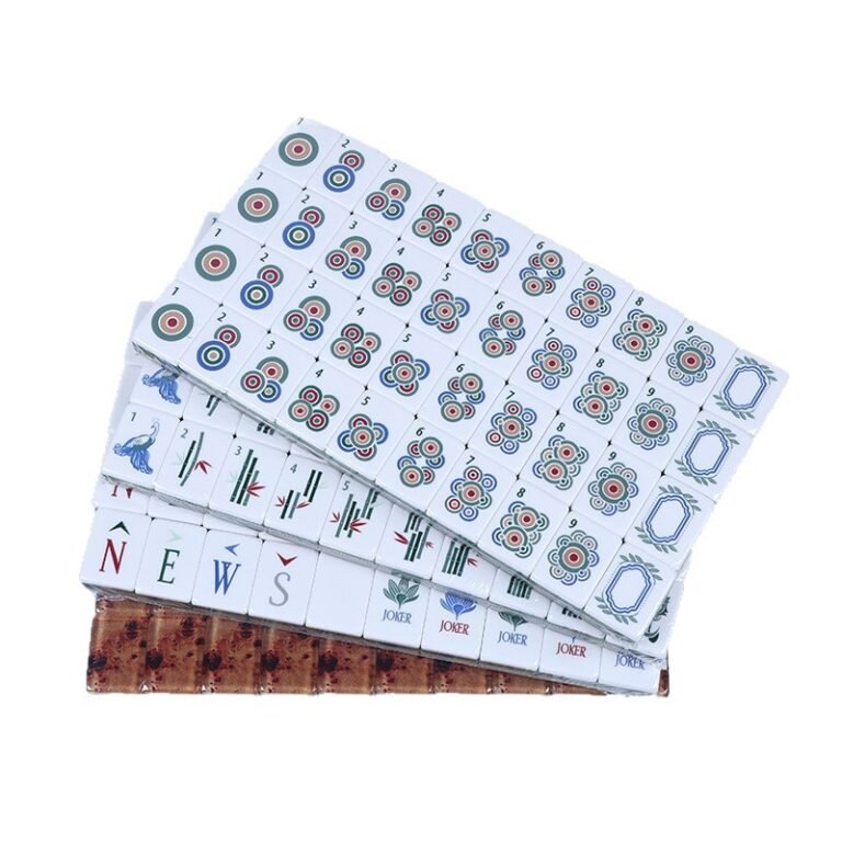 Burlwood Forest Acrylic American Mahjong Tile Set
