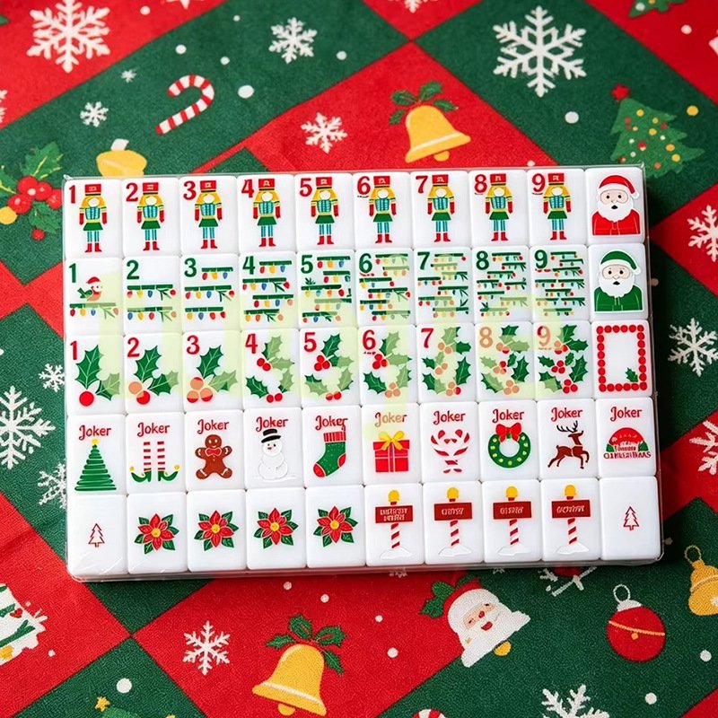 Nutcracker Christmas 36mm American Mahjong Tile Set arranged tile set