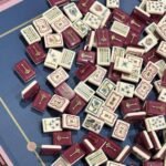 Plum Palm Acrylic American Mahjong Tile Set product detail