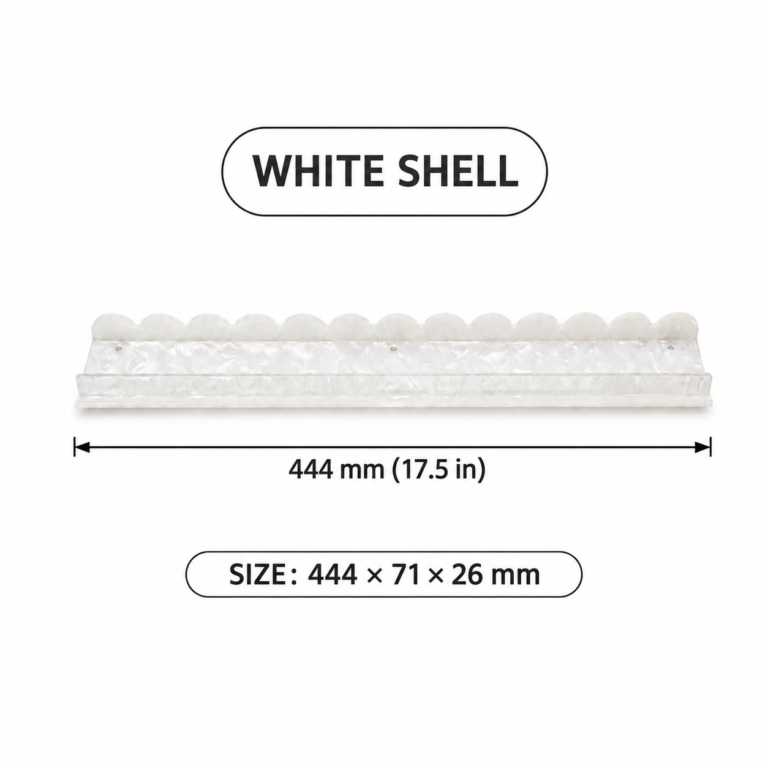 White Shell Magnetic Wave Mahjong Rack Set of 4 – 17.5 in English size guide